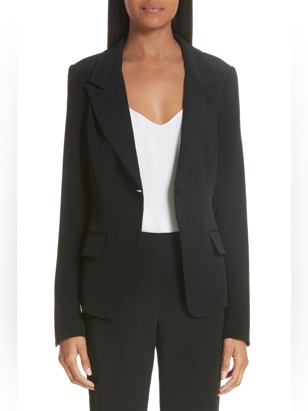 CO Essentials Suiting Jacket Blazer Black Size Small